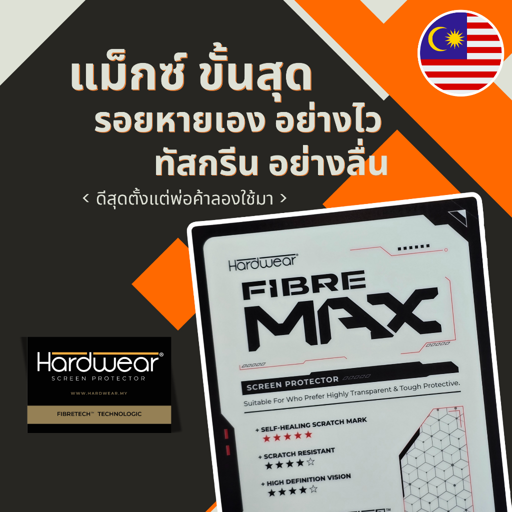 New!! ฟิล์มไฮโดรเจล จากมาเลเซีย Hardwear พ่อค้ายกให้เป็น No.1 ทุกรุ่น ทุกยี่ห้อ