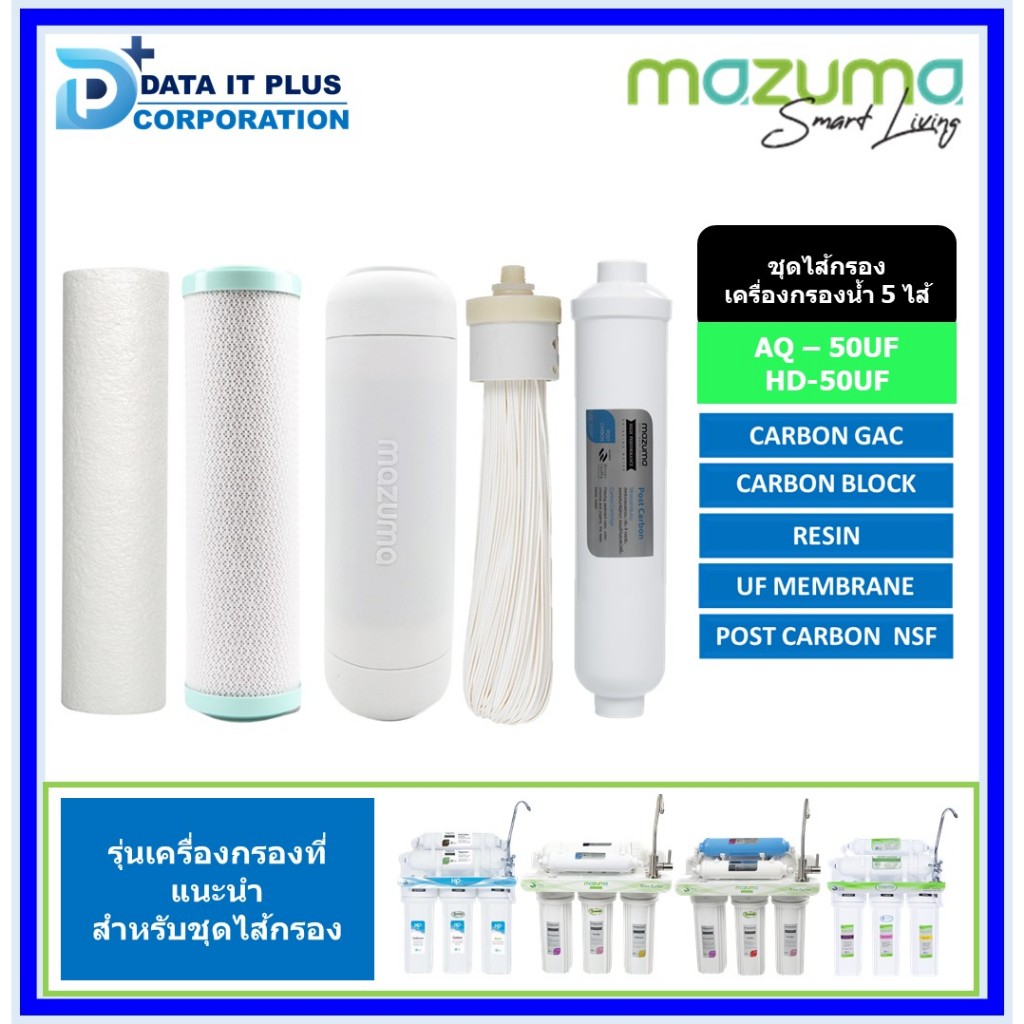 mazuma ไส้กรองน้ำ สำหรับเครื่องกรองน้ำ รุ่น AQ-50UF
