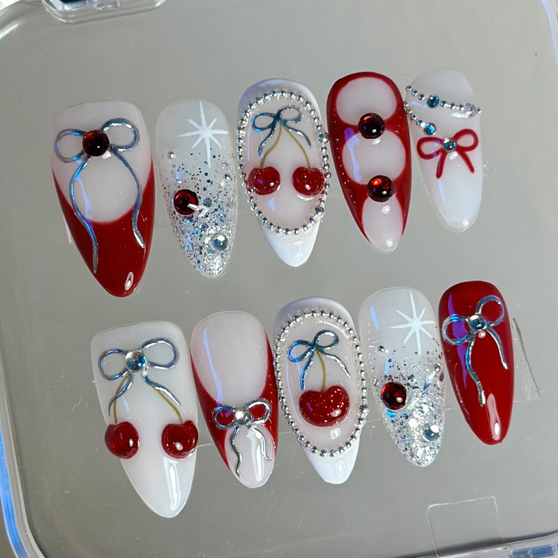 เล็บปลอม pvc nails 152 ( ถ่ายรูปจากงานจริงทุกชิ้น )