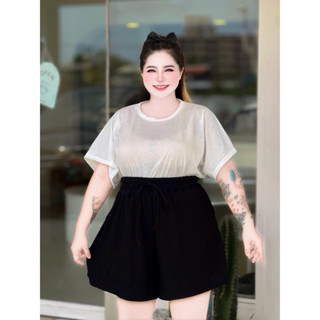 🌷VM 98🌷ขาสั้นสาวบอวบ-อ้วน ผ้าท๊อฟฟี่