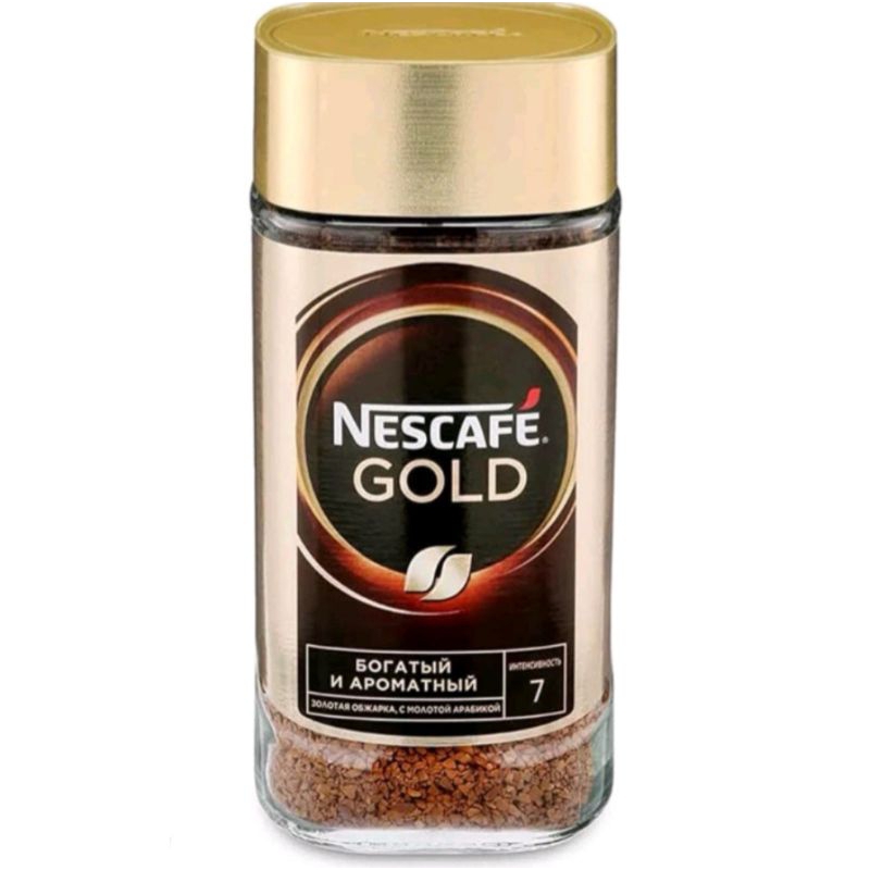 Nescafe Gold Instant Coffee เนสกาแฟ โกลด์ ริช อโรม่า รสชาติเข้มข้น กลิ่นหอม ขวดขนาด 50g. สินค้านำเข้า
