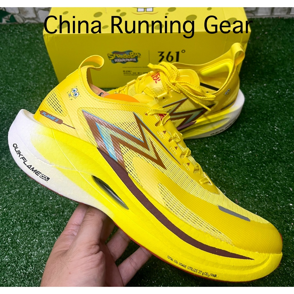 361 Flame 2.5 รองเท้าวิ่งมาราธอนแผ่นคาร์บอน  พร้อมส่ง