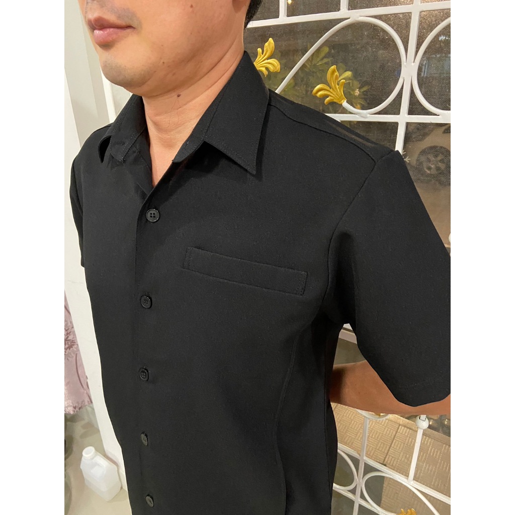 📌 ชุดซาฟารี ชุดคนขับรถ เสื้อ+กางเกง แบรนด์ชูชัยเจริญ เนื้อผ้าเกรดA สีดำ (มีชำระปลายทาง)