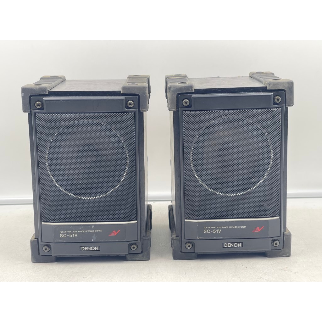 AV13 ลำโพง 1 คู่ มือสองญี่ปุ่น (580) DENON SC-51V 50-100W 6 โอห์ม Woofer 3.5 นิ้ว Size ตู้ 14x14.5x2