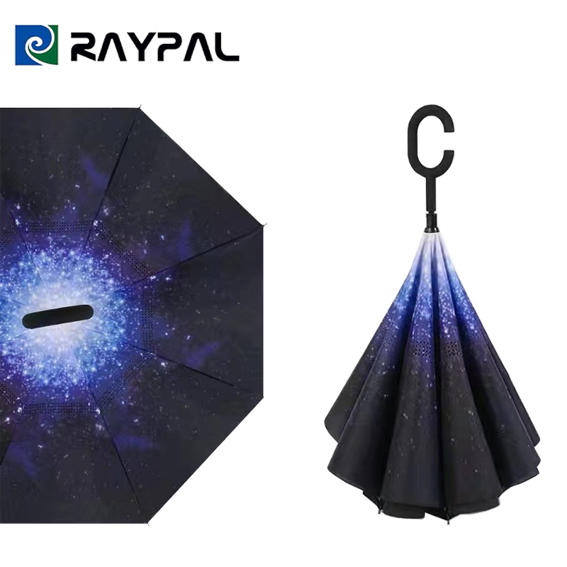 ร่มกลับด้าน รุ่นผ้า2ชั้น uv Umbrella ร่มขนาดใหญ่