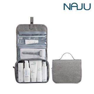 Naju กระเป๋าใส่เครื่องอาบน้ำ กระเป๋าอุปกรณ์อาบน้ำ Travel Bag มีตะขอแขวน กันน้ำ ช่องเก็บของเยอะ ขนาด 22x40x9 ซม.