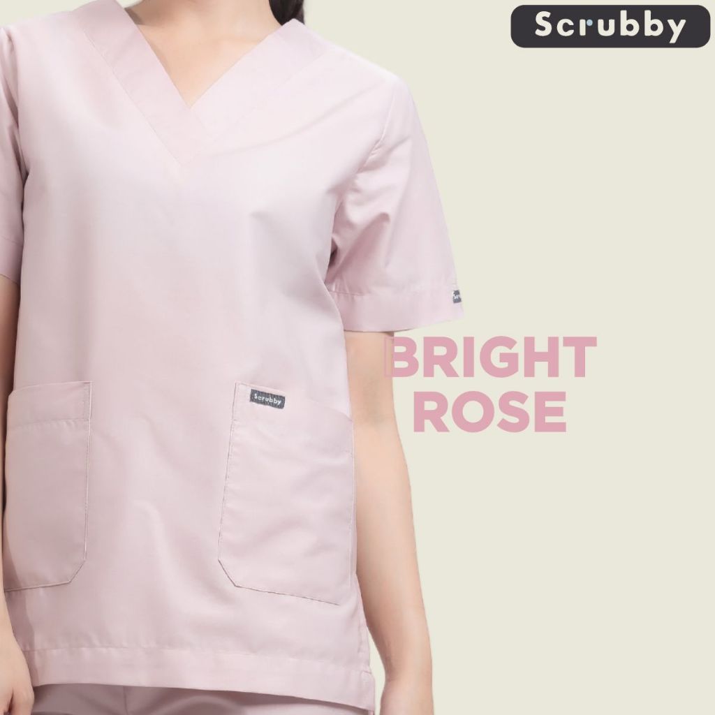 ชุดสครับส์ Scrubby รุ่น Standard – Unisex สี Bright Rose