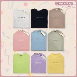 Jarika.shop - เสื้อยืด Coffee Minimal (งานป้าย Jarika ) ( ข76 )