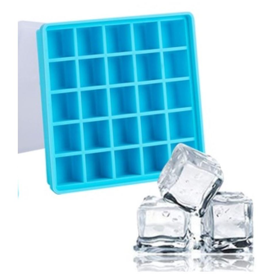 แม่พิมพ์ซิลิโคนสี่เหลี่ยม 25 ช่อง 2*2 cm 10 กรัม 005320