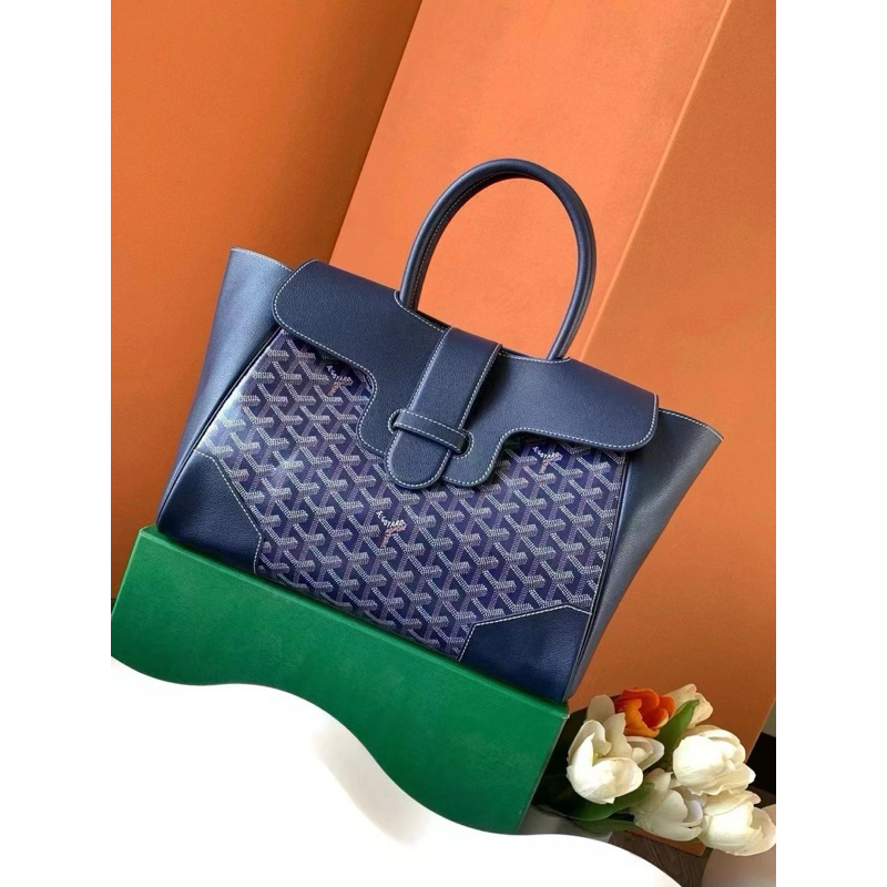 Goyard Saigon Tote Bag(Ori)เทพ 📌size 25x16x34 cm. best box set