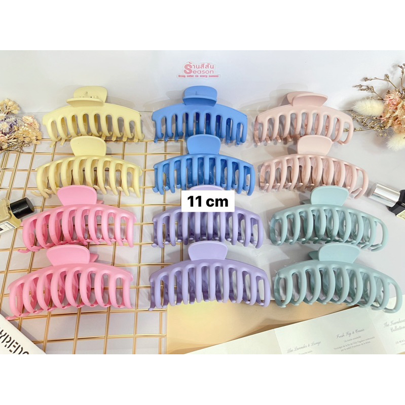 กิ๊ฟแบบงับ สีพื้น /สีใส 12ชิ้น สินค้าพร้อมส่ง