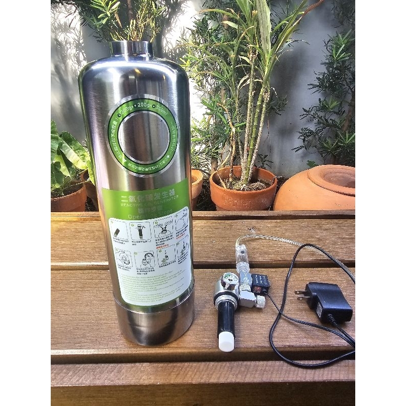(มือสอง) ถังคาร์บอน CO2 DIY ขนาด 2 ลิตร แบบผสมสาร AB สำหรับตู้ไม้น้ำ เต็นท์ปลูกต้นไม้ โรงเรือนปลูกต้