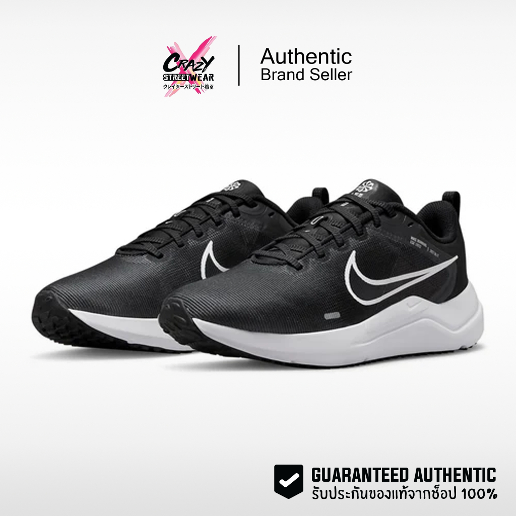 Nike Downshifter 12 'Black White' (DD9293-001 / DD9294-001) สินค้าลิขสิทธิ์แท้ Nike รองเท้า ไนกี้ของแท้ รองเท้าวิ่ง