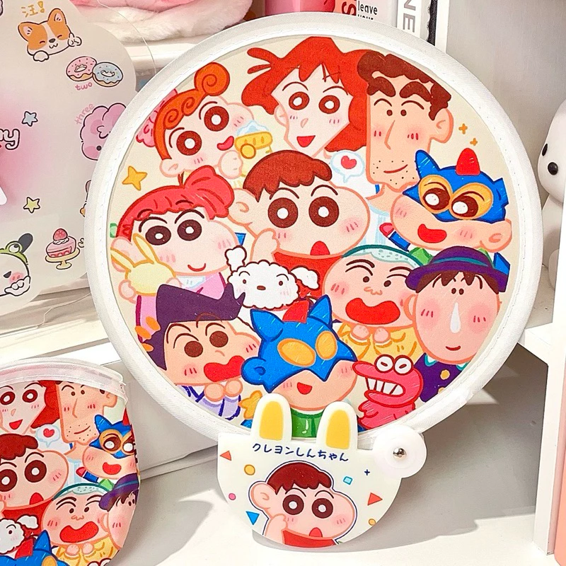พร้อมส่ง🌈พัดพกพก SHINCHAN ชินจัง พัดพับได้ บังแดด กันยูวี UV พัดสปริง มีซองเก็บ ลายน่ารัก 80003
