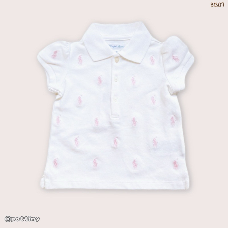 เสื้อโบโลเด็กผู้หญิง เสื้อแขนกุด,เเขนสั้น แบรนด์ POLO แท้ งานหลุดคิวซี