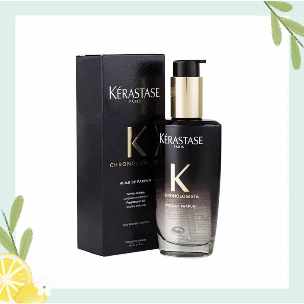 【จัดส่งที่รวดเร็ว 】KERASTASE Black Diamond Caviar Fragrance Repair Hair Oil 100ml