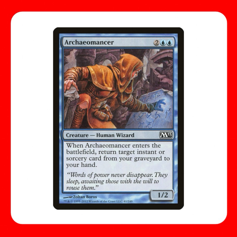 [MTG] Archaeomancer [M13] [BLUE] [COMMON] [NORMAL] [ENG] (การ์ดเมจิค / Magic the Gathering)