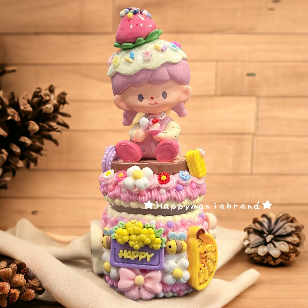 [พร้อมส่ง] เคสยาดม DIY น้อง zZoton นั่งหม่ำ Cherry Blossom Coffee สุดน่ารัก ชิ้นเดียวในโลก