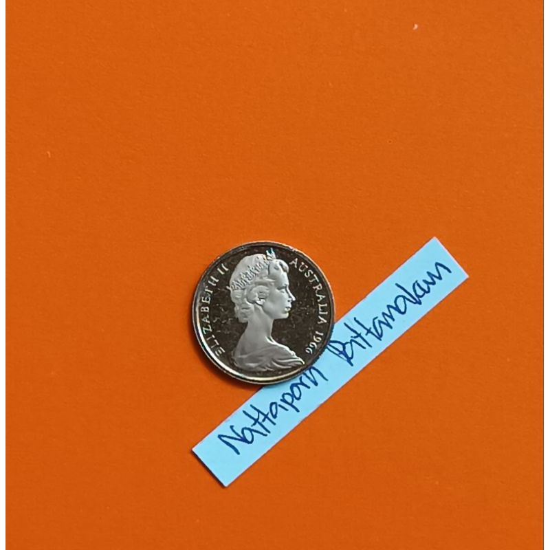 ออสเตรเลีย 5 Cents ปี 1966 #นิกเกิลขัดเงา Rare!!!