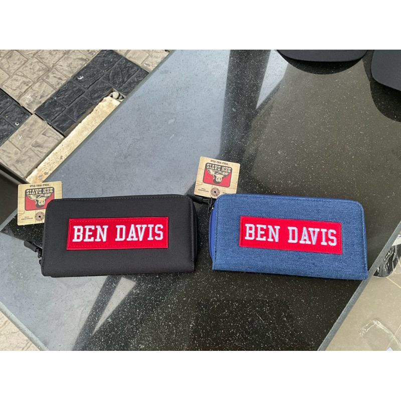 กระเป๋าสตางค์ Ben Davis ใบยาว ช่องใส่บัตรเพียบ ของแท้มือ1