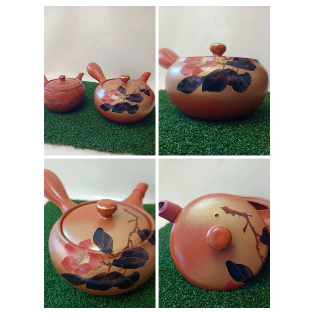 Teapot Kyusu Tokoname - FUSEN - Orange -baked clay-  yamaki ikai Moriyama จุ 575 ml.