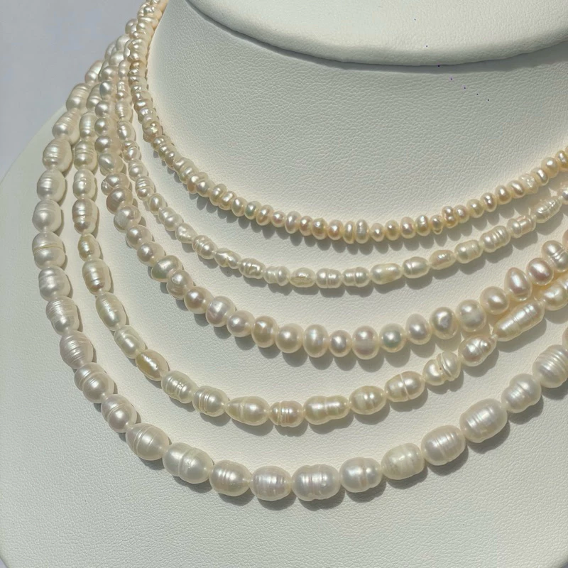 Piing Me Minimal Freshwater Pearl Necklace | สร้อยคอไข่มุกน้ำจืด (ของแท้) พร้อมส่ง✨🍃🐚