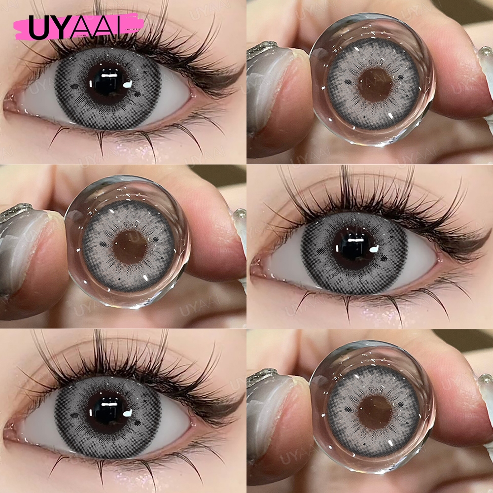 UYAAI 1คู่สีคอนแทคเลนส์StunnaสาวNadine Kamille Chole Choleเครื่องสำอางค์สีเลนส์ความงาม ตาสีเลนส์รายเดือน14.2มม. ดวงตา