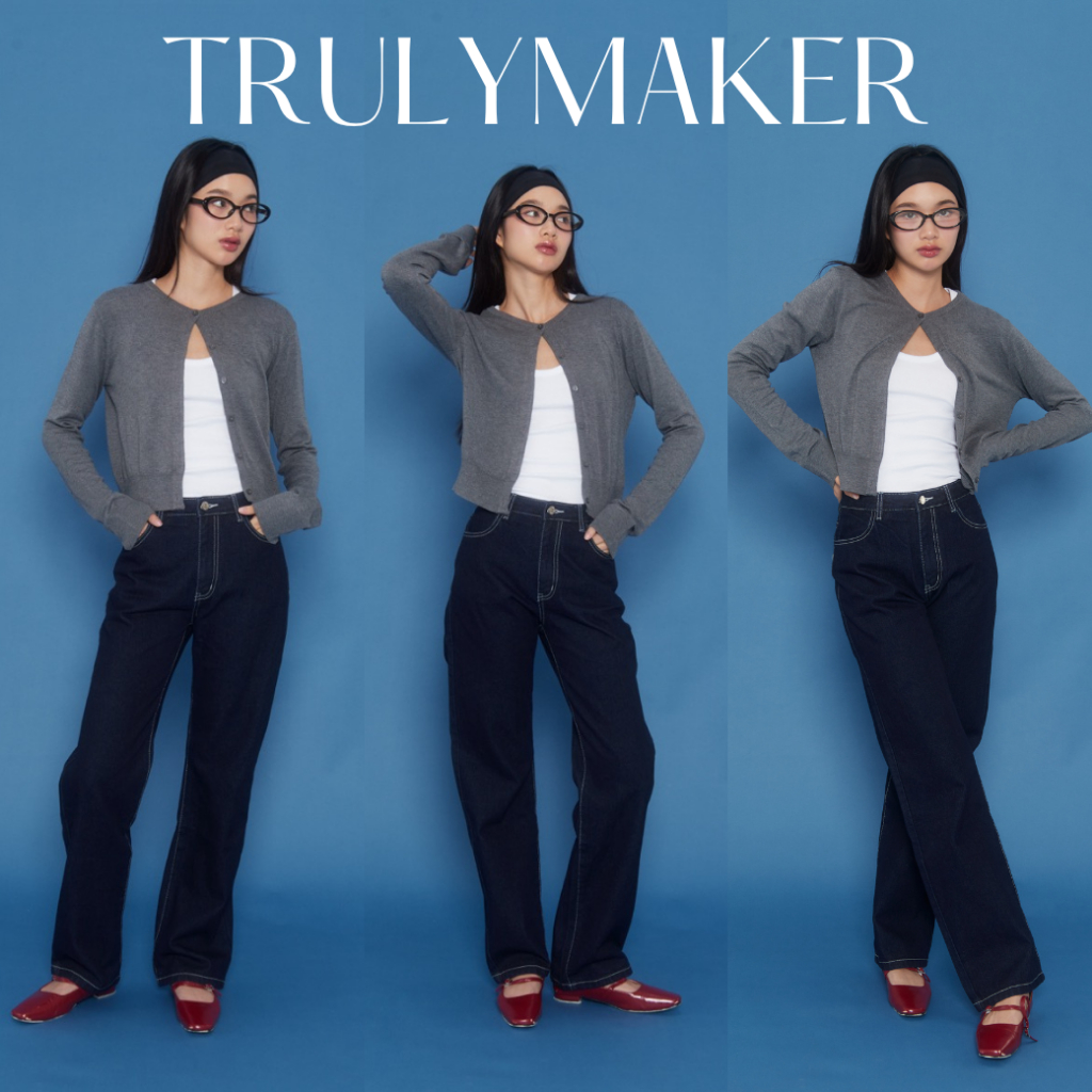 Trulymaker-Newyorker jeans 03 กางเกงยีนส์ทรงกระบอกใส่สบาย indigo jeans