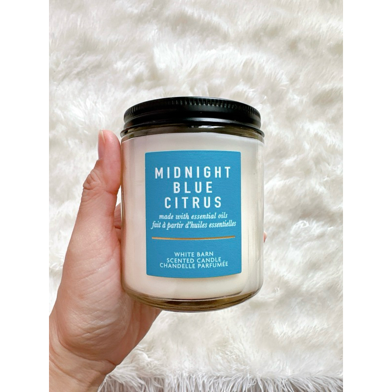 เทียนหอม bath&body work  กลิ่น Midnight blue citrus