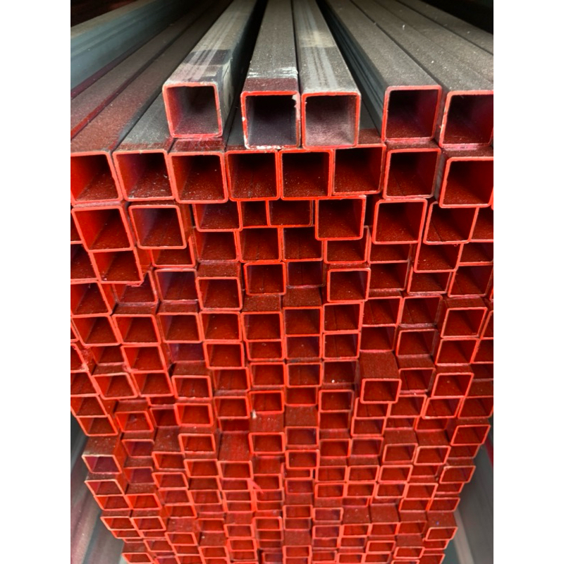 เหล็กกล่องกัลวาไนซ์(กันสนิม)ขนาด3/4นิ้วx3/4นิ้วยาว1เมตร หนา1.2มม.