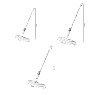HOMEC ไม้ถูพื้น Spray Mop ฉีดน้ำได้ ไม่ต้องบิดผ้า หมุนได้ 360° ใช้งานง่าย บ้านสะอาดไว