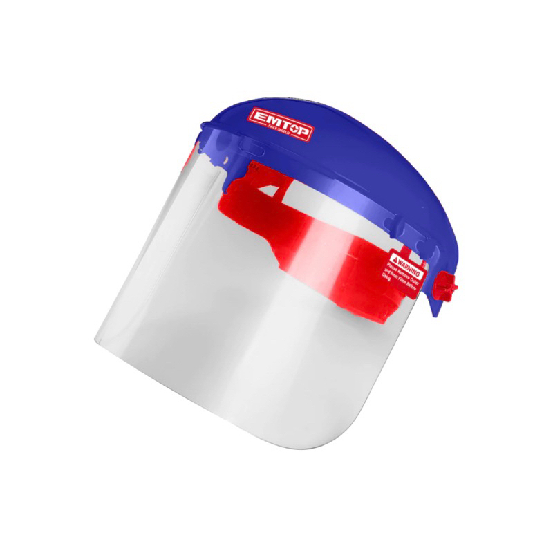 EMTOP หน้ากากเซฟตี้ หมวกกันสะเก็ด / หน้ากากกันสะเก็ด รุ่น ( Safety Face Shield ) ( ไม่มีขอบอลูมิเนียม )EFSD0101