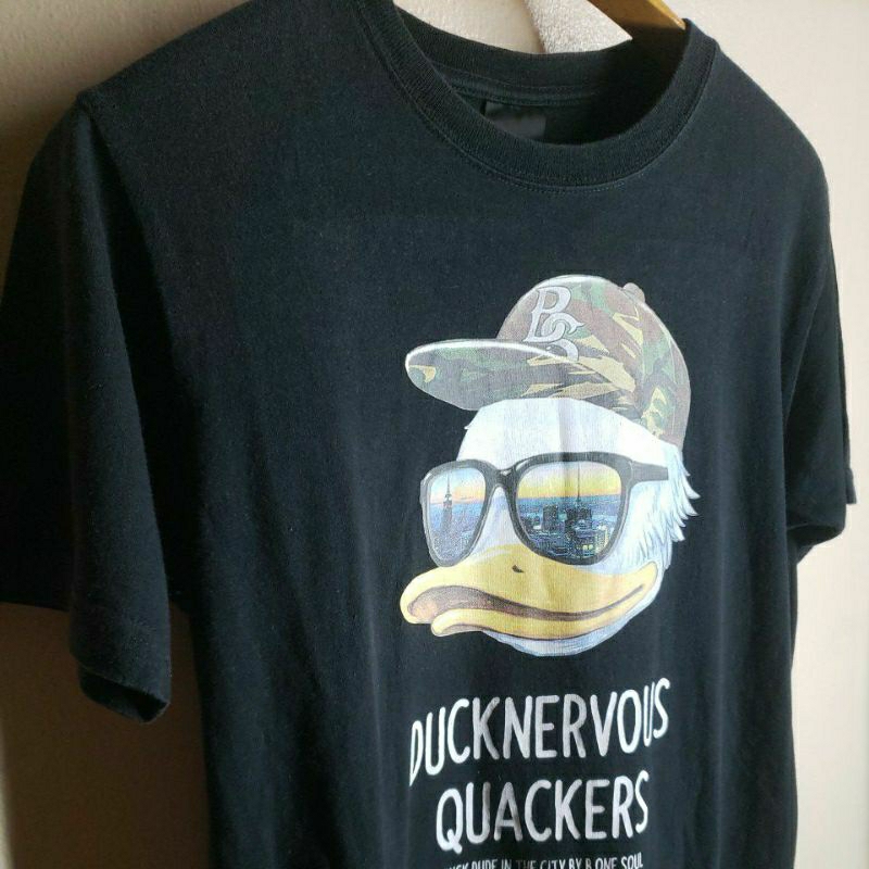 เสื้อยืดคอกลม แขนสั้น สีดำ B/ONE/SOUL  size 38 ยาว 26 นิ้ว ja056720 / C01