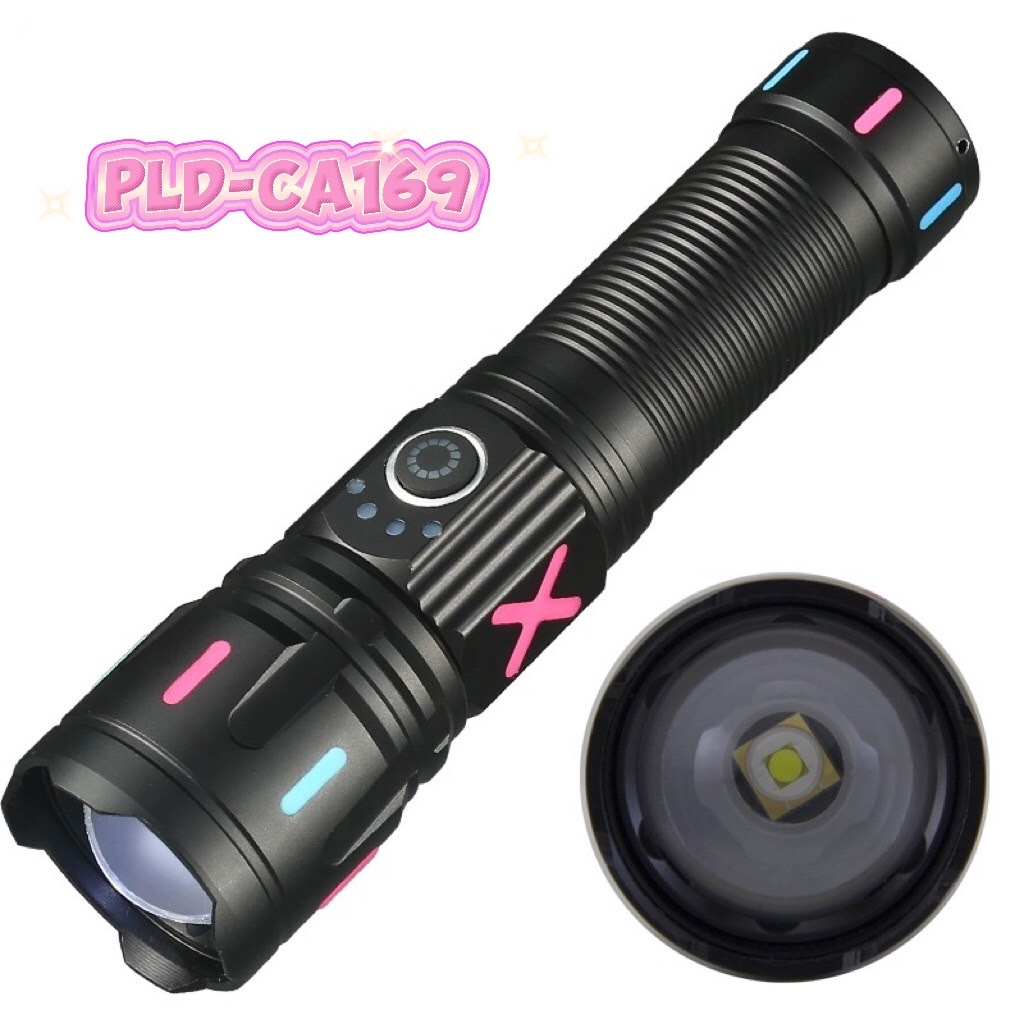 ไฟฉายแรงสูง ไฟฉายซุม  LED  CA-169 5800ลูเมนส์ แสงสว่างมาก กันน้ำฝน/กันฝุ่น ปรับระดับได้ 5โหมด