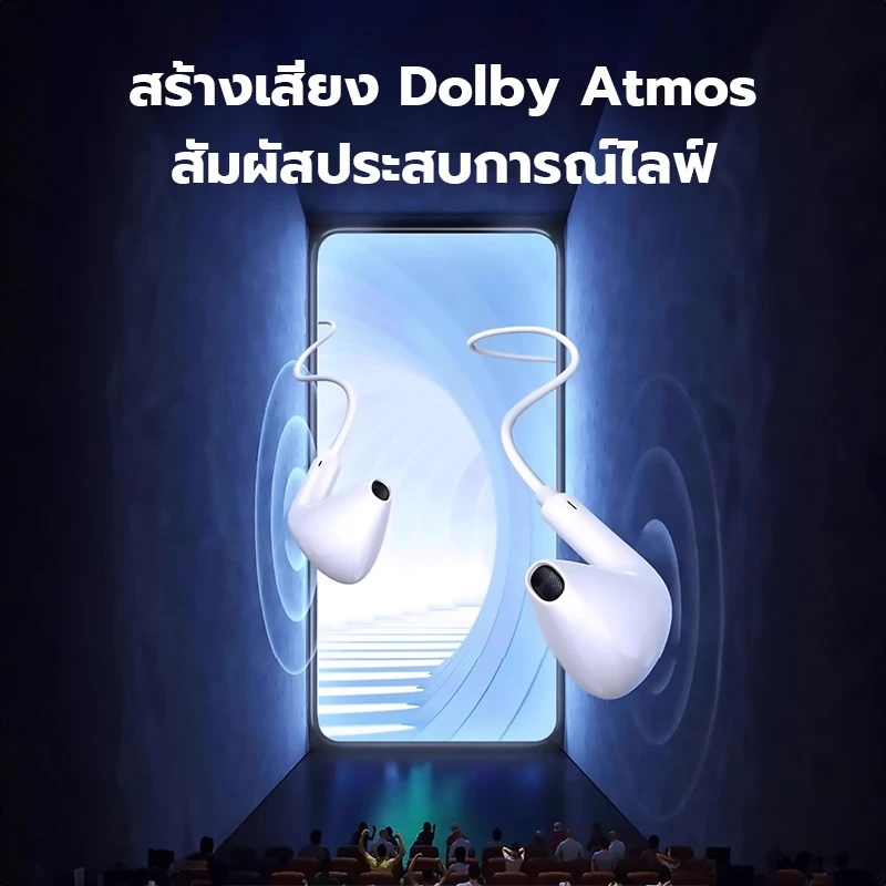 JOQVII T11 หูฟังมีสาย สเตอริโอ Type-C / 3.5mm thumbnail 10
