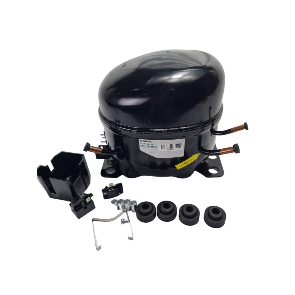 คอมเพรสเซอร์ ADW91 ใช้แทนคอม กุลธร 1/3 แรงม้า รุ่น AE2410Yน้ำยา R134a compressor 1/3 HP  220V