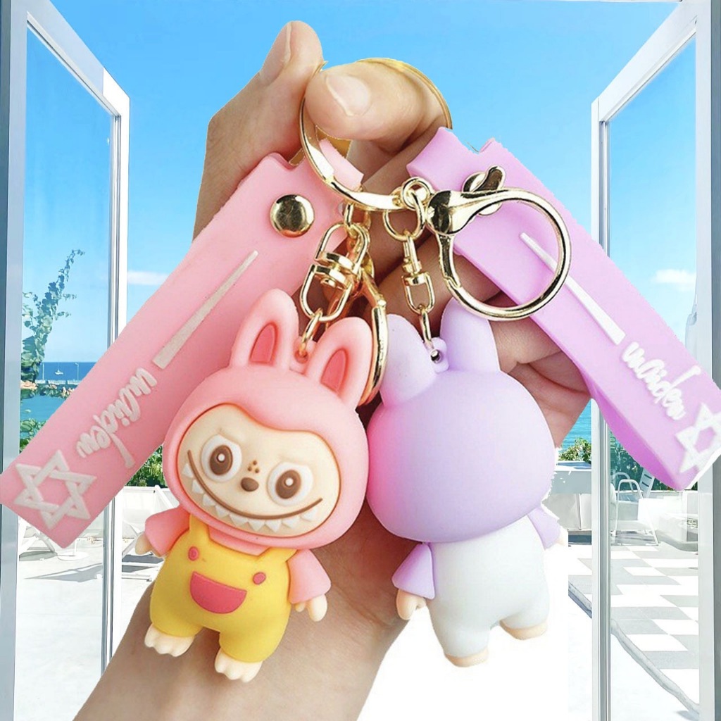 GJ1018 พวงกุญแจลาบูบู้ จี้ลาบูบู้ ตุ๊กตายอดฮิตเทรนด์ยอดฮิต พร้อมส่งจากไทย