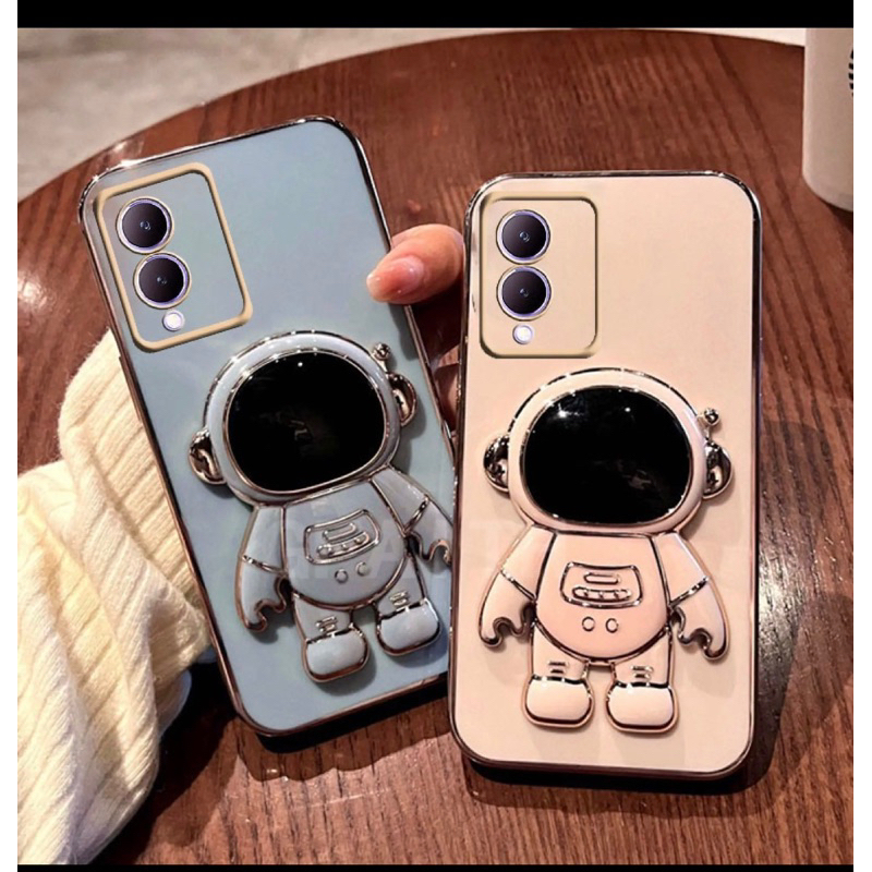 เคส นักบินอวกาศ ตั้งได้ สำหรับรุ่น Vivo Y28S Y18 Y28 เคสโทรศัพท์ กันกระแทก เคสนิ่ม ฝาหลัง สวย น่ารัก