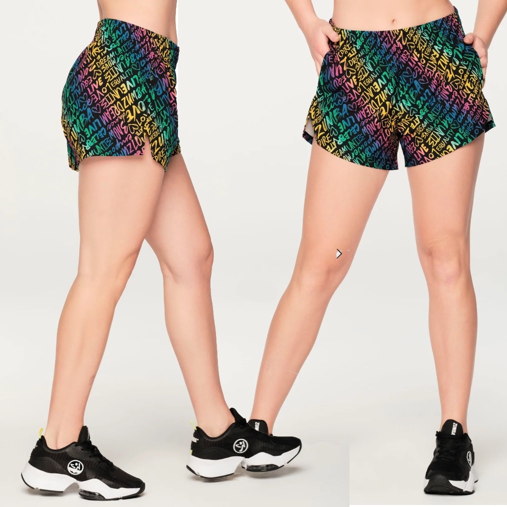 กางเกงขาสั้น ออกกำลังกาย เต้นซุมบ้า Zumba Joy Shorts ก่อนชำระเงินลูกค้ารอให้ทางร้านเช็คสินค้าให้ก่อนนะคะว่าได้ครบหรือเปล