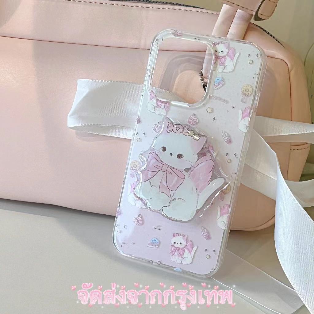 ส่งจากไทยใน24ชม. เคสไอโฟน 15 14 13 12 11 Pro Max เคส for iPhone 15 แมรี่แมว พกง่ายๆ การป้องกันการตก Case