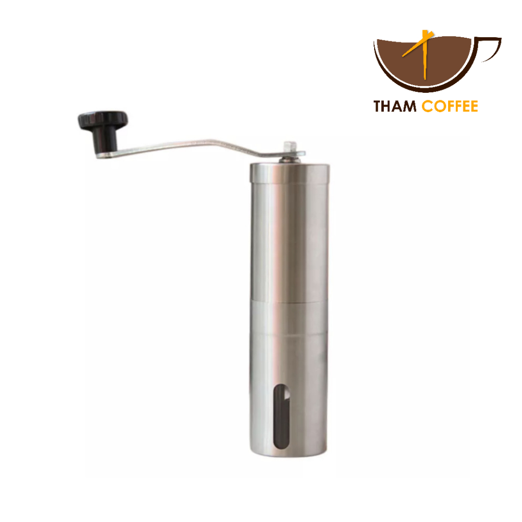 เครื่องบดกาแฟ แบบมือหมุน เครื่องบดเมล็ดกาแฟ Coffee grinder หัวบดเซรามิค ขนาดพกพา Tham coffee