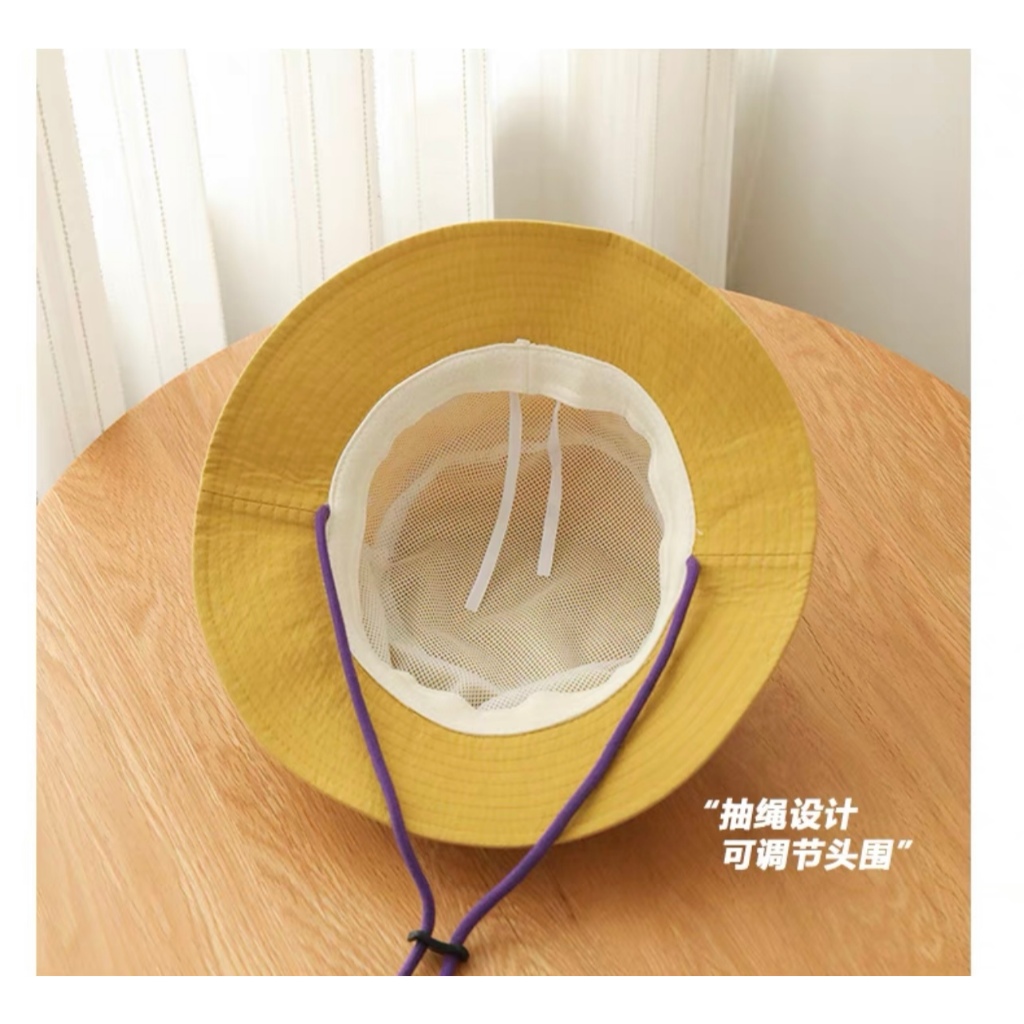 หมวกบักเก็ต หมวกกันแดด  370 ผ้าคอตตอนแท้ เดินป่ามีสายรัดใต้ค้าง - รูปที่ 5