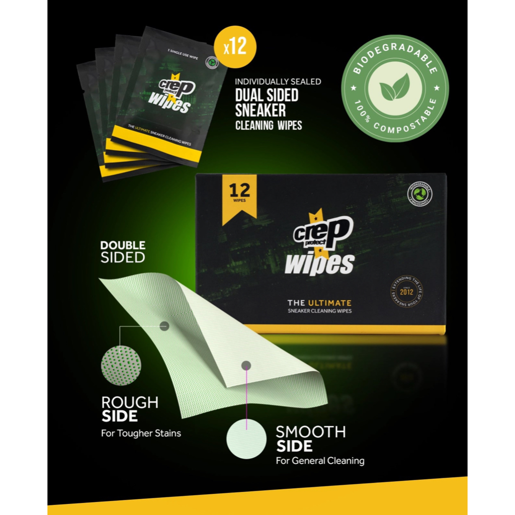 [Code 15DD300] Crep Protect Wipe - ผ้าเช็ดเคลือบน้ำยาทำความสะอาด Pack 12 etax