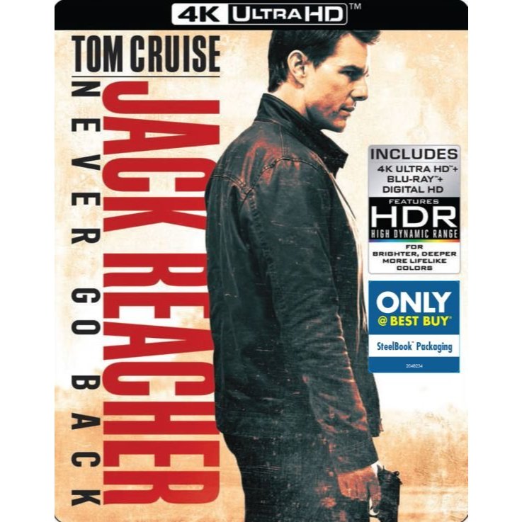 [Pre-Order] Jack Reacher: Never Go Back (Best Buy Exclusive SteelBook / 4K Ultra HD + Blu-ray) แท้