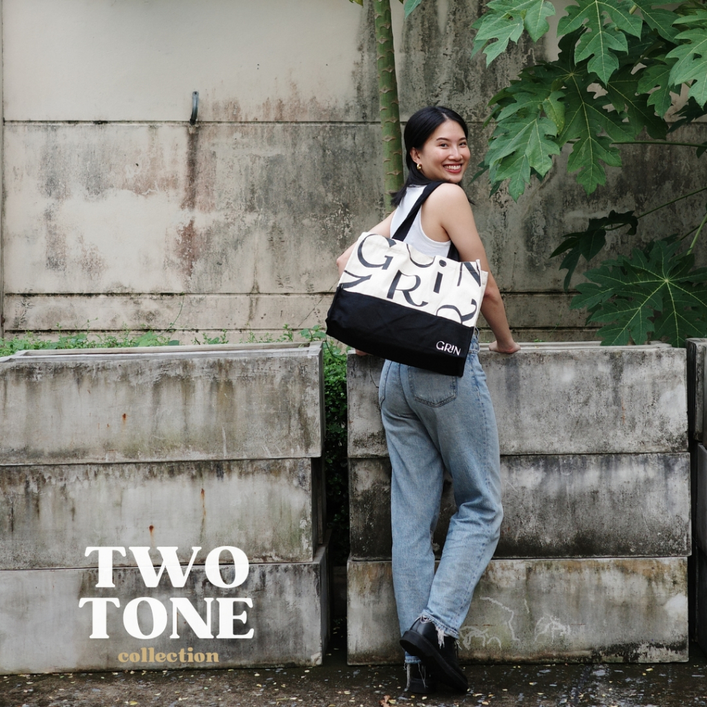 กระเป๋าผ้า Tote Bag, TWO TONE Collection / TT-01