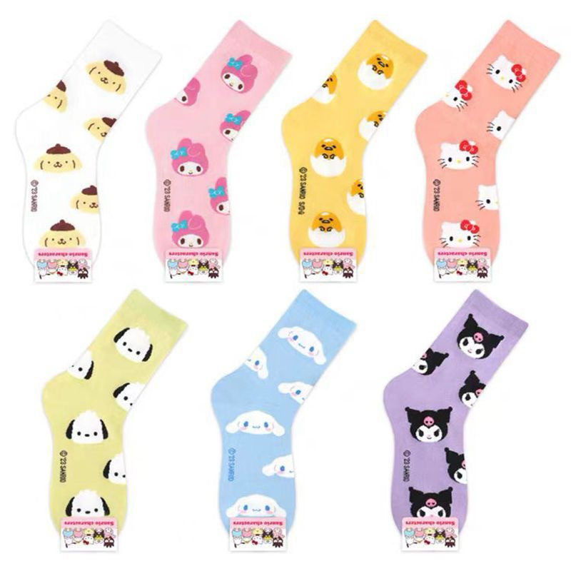 !!!พร้อมส่งจากไทย!!! ถุงเท้าผ้าฝ้าย ลายการ์ตูน สำหรับผู้หญิงและผู้ชาย น่ารักใส่สบาย นุ่ม อย่างดี