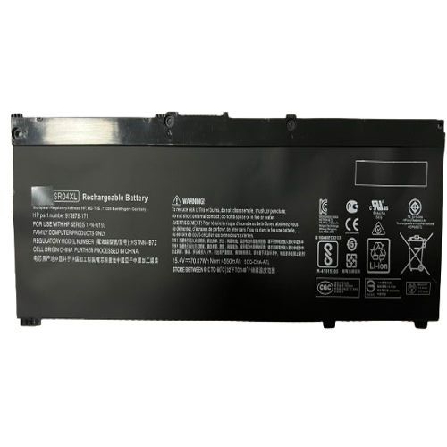 แบตเตอรี่แล็ปท็อป Battery Laptop OEM Replacement for HP Omen 15 Battery (Battery Model: SR04XL)