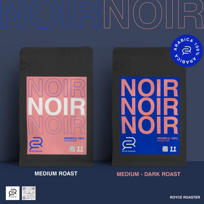 เมล็ดกาแฟ อาราบิก้า NOIR Royce Roaster