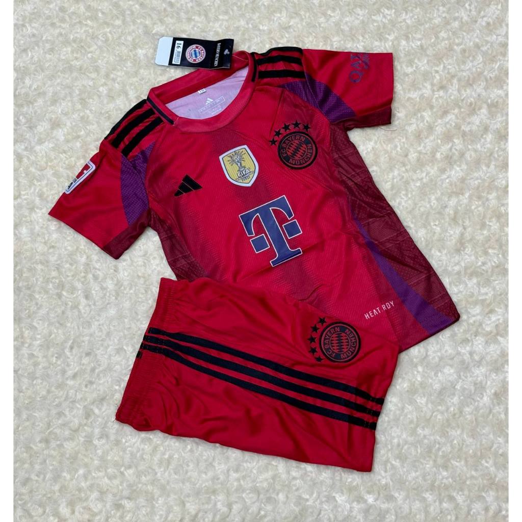 เสื้อบอลเด็ก Ba.yern/Munchen Kids 2-13 ปี New season 2024/25 ชุดกีฬาเด็กทีม ได้ทั้งชุด เสื้อพร้อมกางเกง