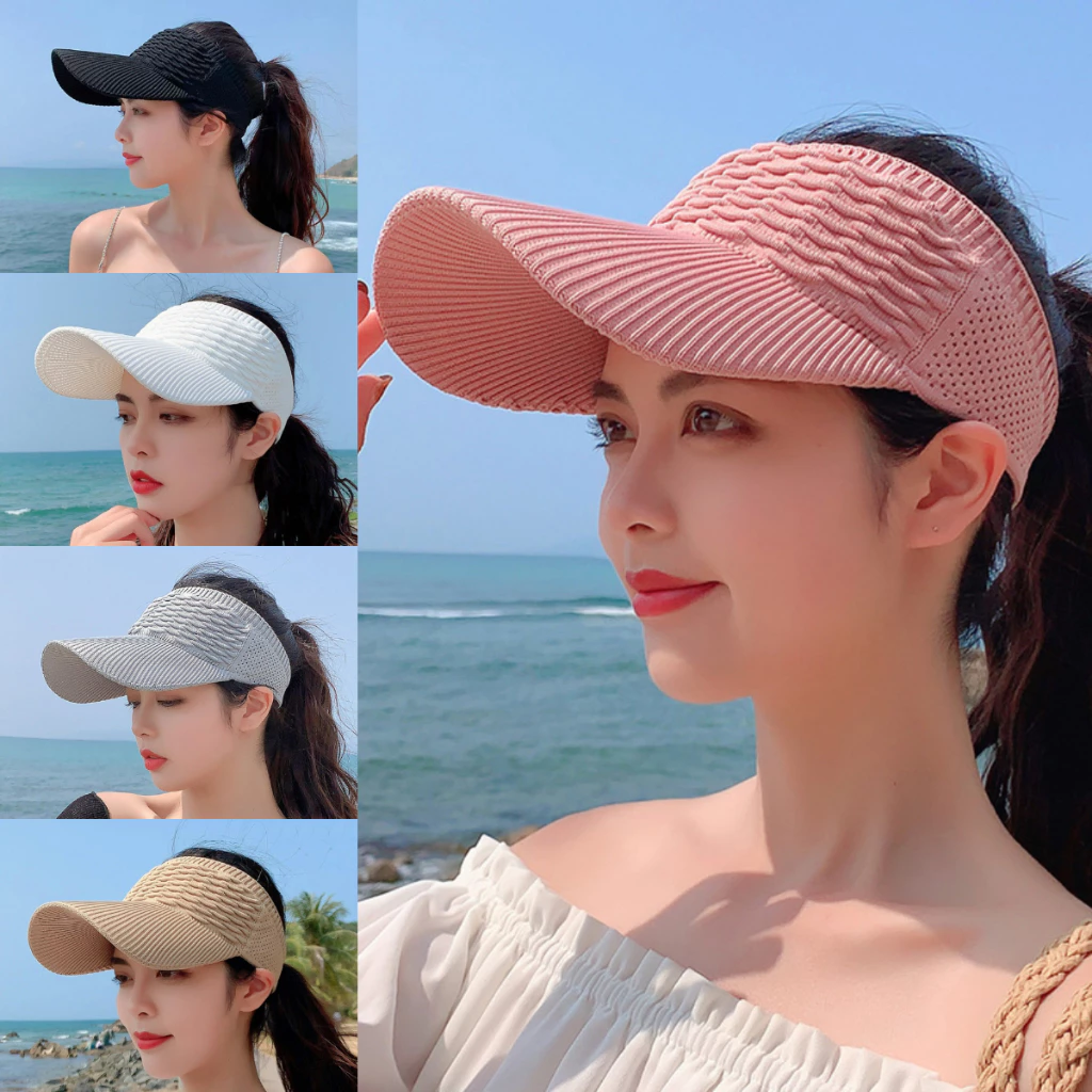 หมวกแก๊ป หมวกเบสบอล ดวงอาทิตย์ กีฬา visor สไตล์เกาหลี